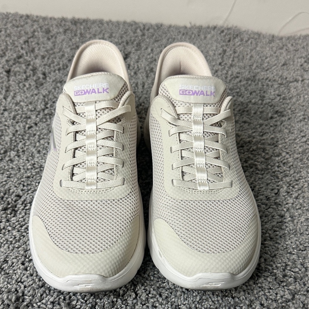 Skechers Women's Go Walk Light Beige Sneakers